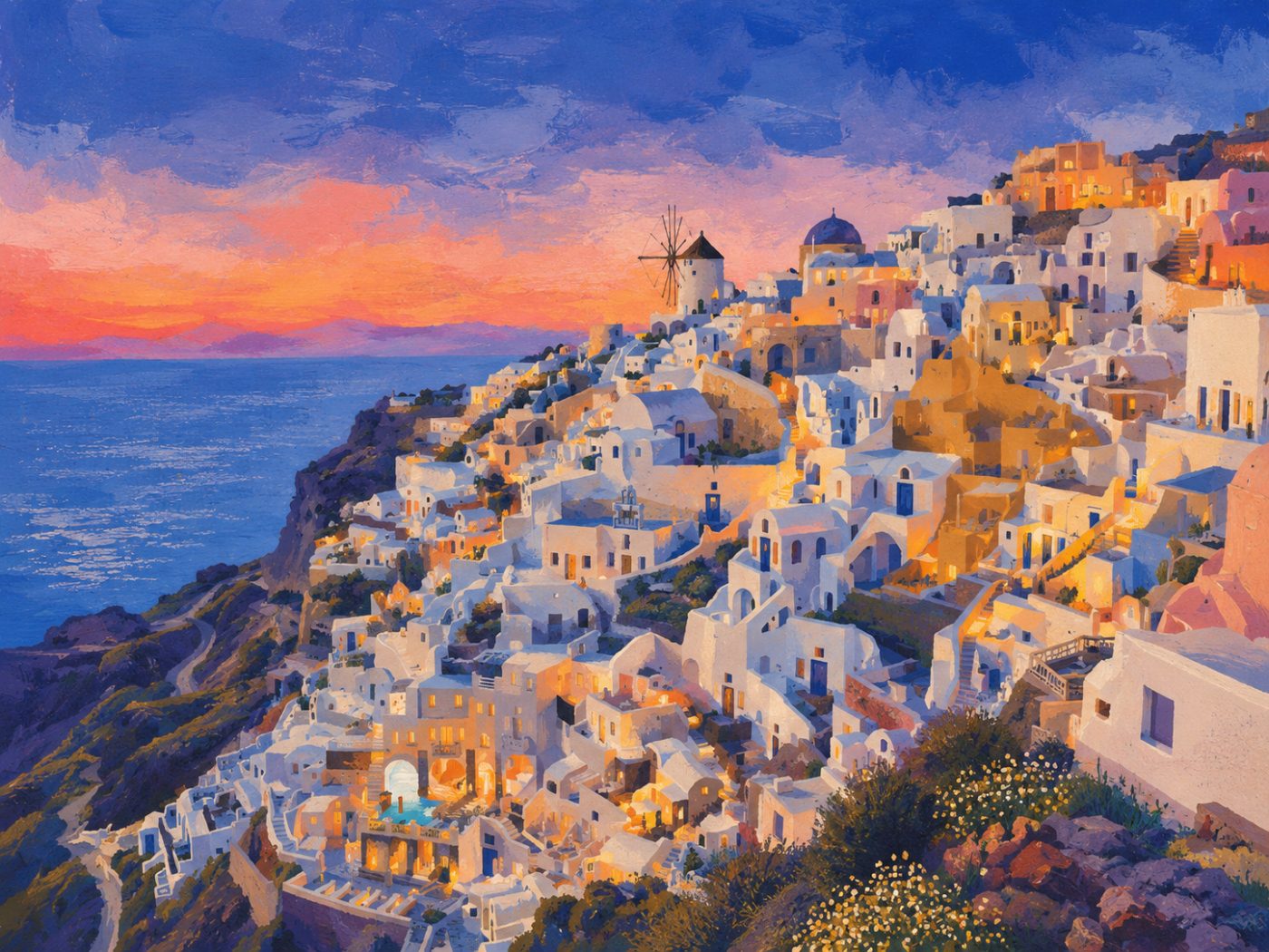 Santorini destination fit